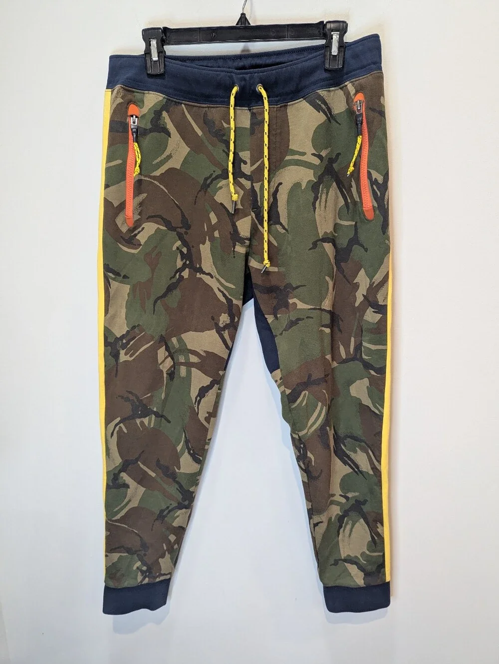 Ralph Lauren Polo Country Camo Sweatpant Cotton Joggers Racing Stripe Size M